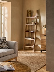 Dark Bronx Oak Effect Narrow Ladder Shelf - Image 1 of 8