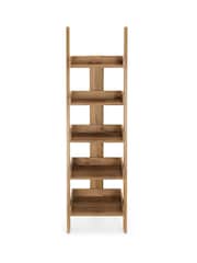 Dark Bronx Oak Effect Narrow Ladder Shelf - Image 4 of 8