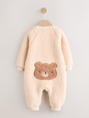 Neutral Bear Baby Heavy Fleece Sleepsuit - Image 2 of 8