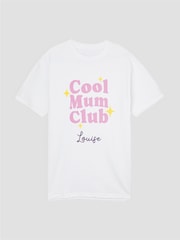 Personalised Womens Cool Mum Club T-Shirt by Stitch Style - Image 1 of 3