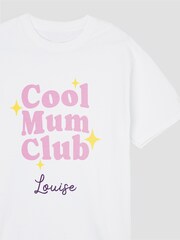 Personalised Womens Cool Mum Club T-Shirt by Stitch Style - Image 2 of 3