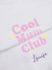 Personalised Womens Cool Mum Club T-Shirt by Stitch Style - Image 3 of 3