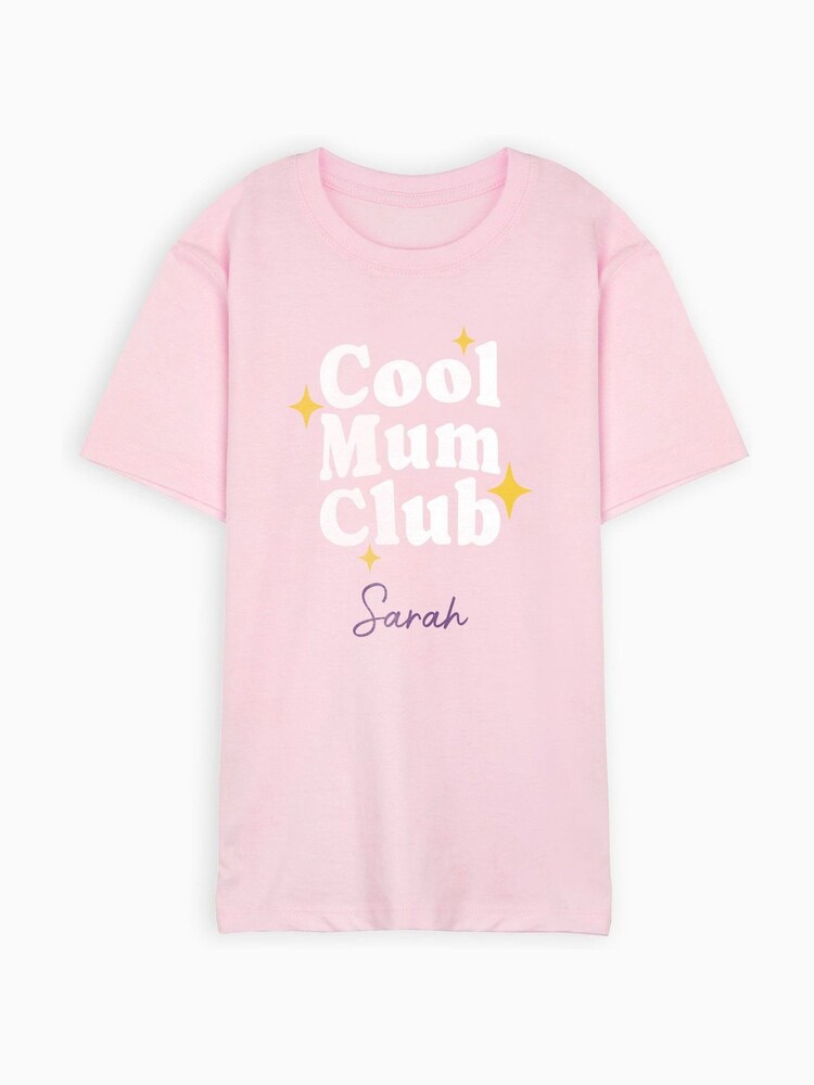 Personalised Womens Cool Mum Club T-Shirt by Stitch Style - Image 1 of 3