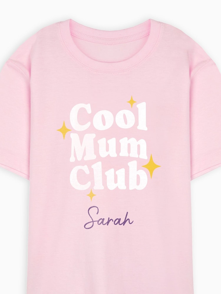 Personalised Womens Cool Mum Club T-Shirt by Stitch Style - Image 2 of 3