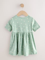 Bunny Blue Short Sleeve Jersey Summer Dress (3mths-7yrs) - Image 2 of 4