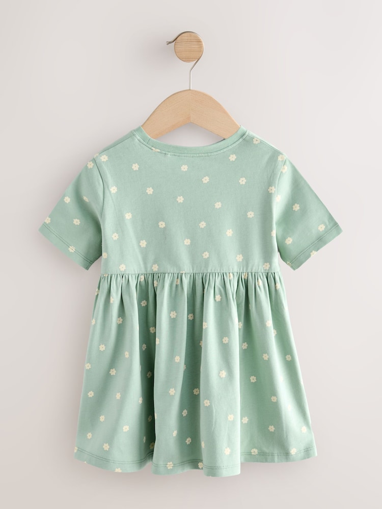 Bunny Blue Short Sleeve Jersey Summer Dress (3mths-7yrs) - Image 2 of 4