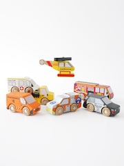 Le Toy Van Emergency Helicopter and Rescue Cars Set - Image 4 of 4