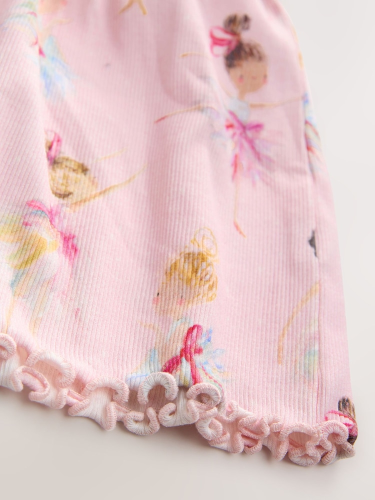 Pink Short Sleeve Jersey Summer Dress (3mths-7yrs) - Image 4 of 4
