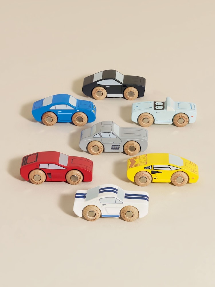 Le Toy Van Classic Wooden Sports Cars - Image 1 of 4