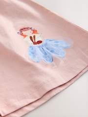 Rosa hada - Vestido de verano de punto y manga corta (3 meses - 7 años) - Imagen 4 de 4
