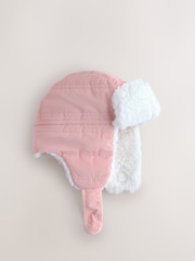 Pink Trapper Hat (3mths-13yrs) - Image 1 of 3