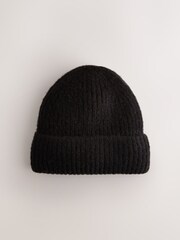 Black Fluffy Beanie (1-16yrs) - Image 1 of 3