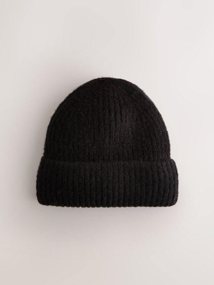 Black Fluffy Beanie (1-16yrs) - Image 1 of 3