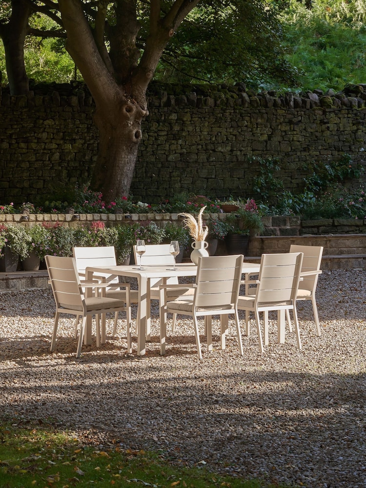 Pacific Latte Aruba Garden 6 Seater Dining Set - Image 1 of 6
