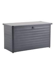Pacific Black Rhode Island Large Galvanised Steel Garden Cushion Box - Image 4 of 6