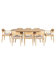 Pacific Teak Salita Garden 8 Seater Dining Set - Image 1 of 6
