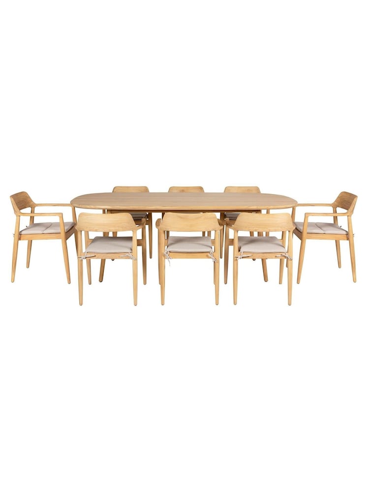 Pacific Teak Salita Garden 8 Seater Dining Set - Image 1 of 6