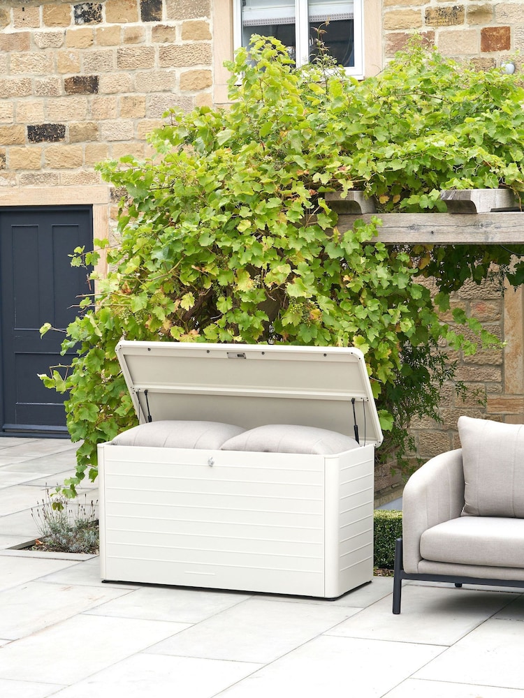 Pacific Pebble Rhode Island Small Galvanised Steel Garden Cushion Box - Image 1 of 6 Pacific Pebble Rhode Island Small Galvanised Steel Garden Cushion Box - Image 1 of 6