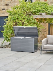 Pacific Anthracite Rhode Island Small Galvanised Steel Garden Cushion Box - Image 2 of 6