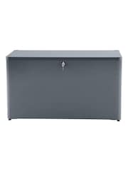 Pacific Anthracite Rhode Island Small Galvanised Steel Garden Cushion Box - Image 5 of 6