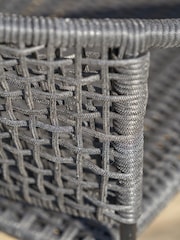 Pacific Black Dakota Wood Garden 4 Seater Dining Set - Image 3 of 6