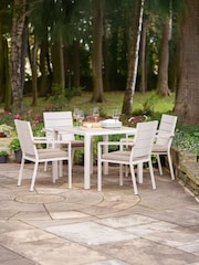 Pacific Latte Aruba Garden 4 Seater Dining Set - Image 1 of 6