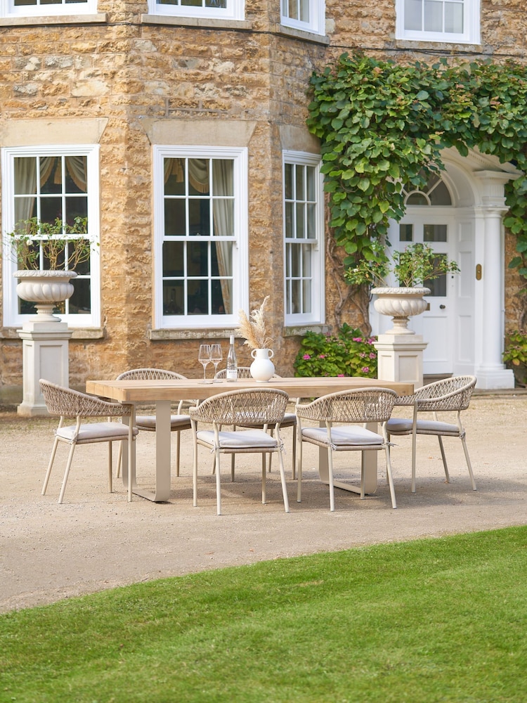 Pacific Latte Osaka Garden 6 Seater Dining Set - Image 1 of 6