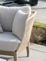 Pacific Antique Teak Moeven Garden Seating Set - Image 3 of 6