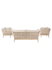Pacific Antique Teak Moeven Garden Seating Set - Image 6 of 6