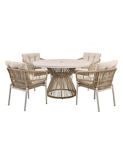 Pacific Latte Martic Garden 4 Seater Dining Set - Image 6 of 6