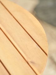 Pacific Black Dakota Wood Garden Bistro Set - Image 4 of 6