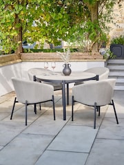 Pacific Putty Nevada 4 Seater Garden Round Dining Set - Image 1 of 6