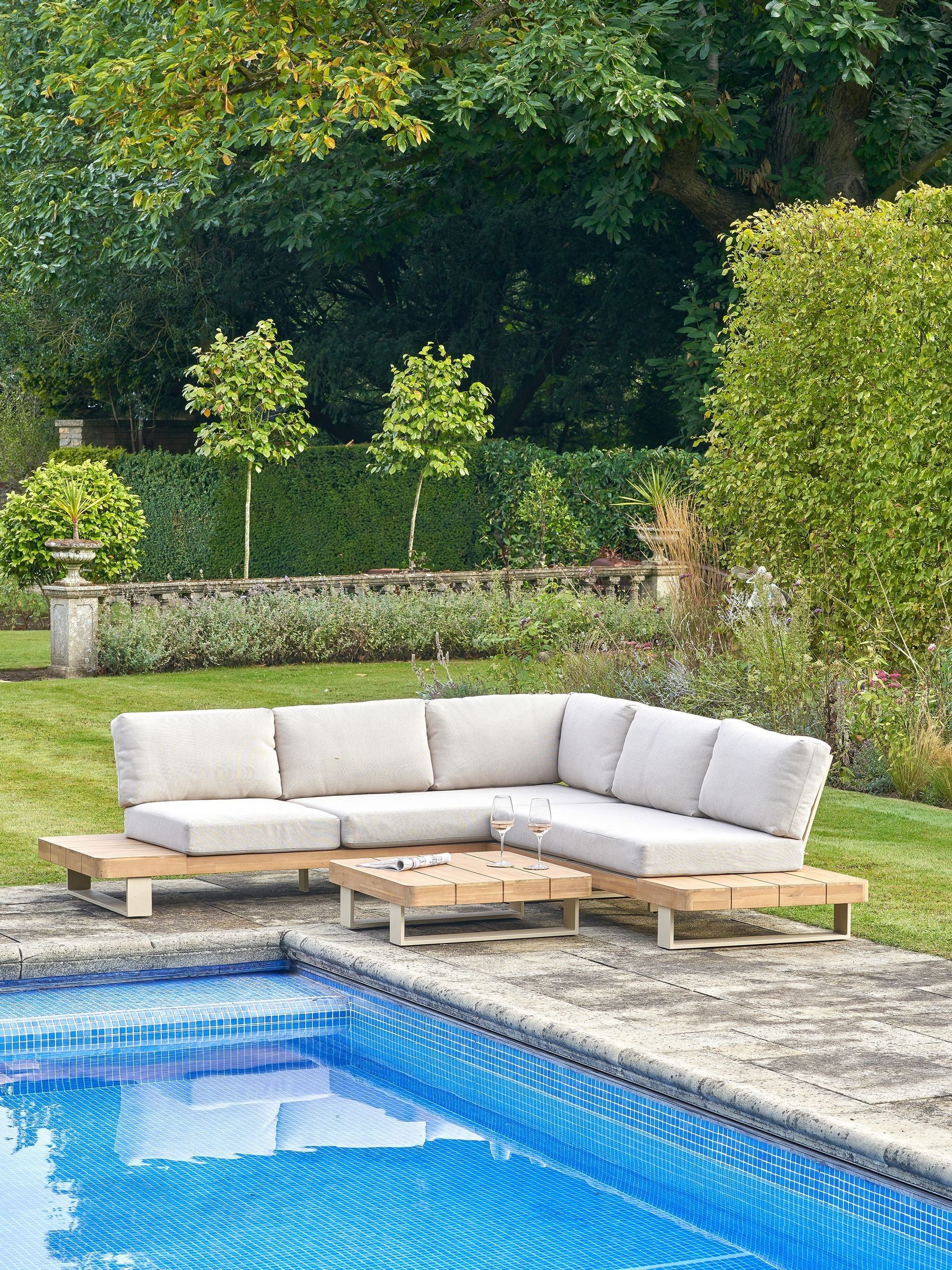 Buy Pacific Latte Osaka Garden Corner Seating Set from the Next UK