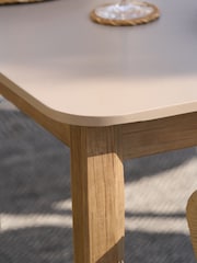 Pacific Antique Teak Moeven Garden 6 Seater Dining Set - Image 3 of 6