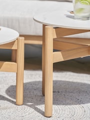 Pacific Light Teak Marche Garden Seating Set - Image 3 of 6