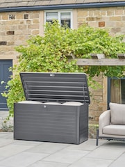 Pacific Anthracite Rhode Island Large Galvanised Steel Garden Cushion Box - Image 1 of 6