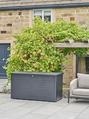 Pacific Anthracite Rhode Island Large Galvanised Steel Garden Cushion Box - Image 2 of 6