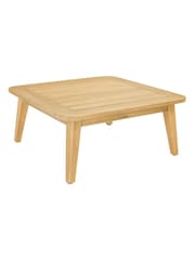 Pacific Light Teak Cabon Rattan Garden Corner Seating Set - Image 6 of 6