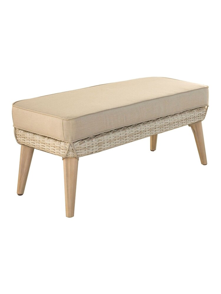 Pacific Light Teak Cabon Rattan Garden Seating Set - Image 6 of 6