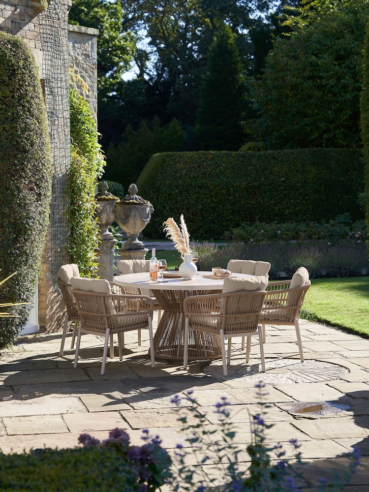 Pacific Latte Martic Garden 6 Seater Dining Set - Image 1 of 6