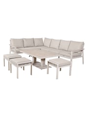 Pacific Latte Aruba Garden Corner Seating Set with Adjustable Table - Image 7 of 9