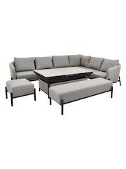 Pacific Putty Nevada Large Garden Corner Set with Adjustable Table - Image 5 of 6