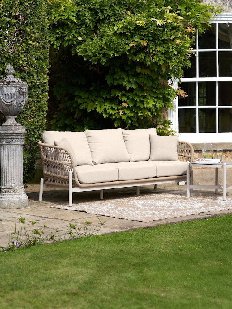Pacific Latte Martic Garden 3 Seater Sofa - Image 1 of 6