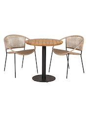 Pacific Wheat Dakota Garden Bistro Set - Image 6 of 6