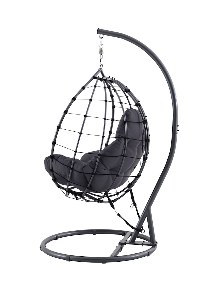 Pacific Anthracite Blake Garden Hanging Chair - Image 6 of 6