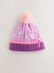 Purple Peppa Pig Beanie (1-10yrs) - Image 1 of 3