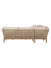 Pacific Antique Teak Moeven Garden Corner Seating Set - Image 6 of 6