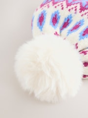 Blue Fairisle Trapper Hat (3mths-13yrs) - Image 2 of 3