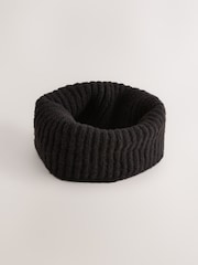 Black Chunky Rib Snood (1-16yrs) - Image 1 of 5