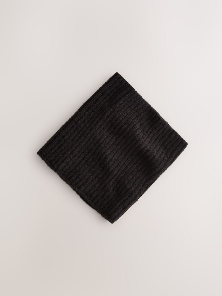 Black Chunky Rib Snood (1-16yrs) - Image 5 of 5